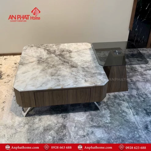 Bàn trà vuông nhập khẩu sang trọng B-2951 An Phát Home