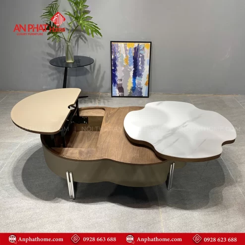 Mẫu bàn trà mặt đá đẹp