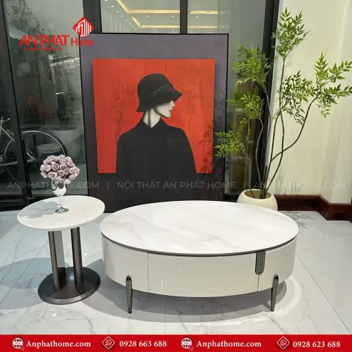 Combo ban tra tu ke tivi mat da cao cap B 2997 3