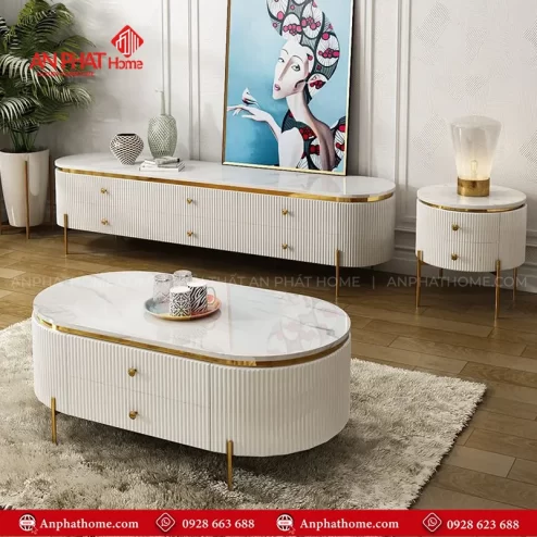 Combo bàn trà và kệ tivi cao cấp B-2994 An Phát Home