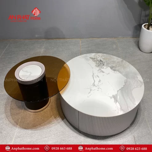 Bàn trà mặt đá tự nhiên