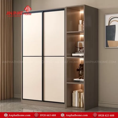Mẫu tủ cửa lùa đựng quần áo hiện đại TA-674 An Phát Home