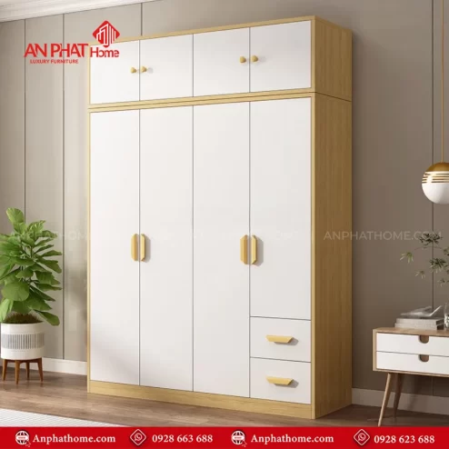 Mẫu tủ đựng quần áo thiết kế đẹp mắt TA-691 An Phát Home