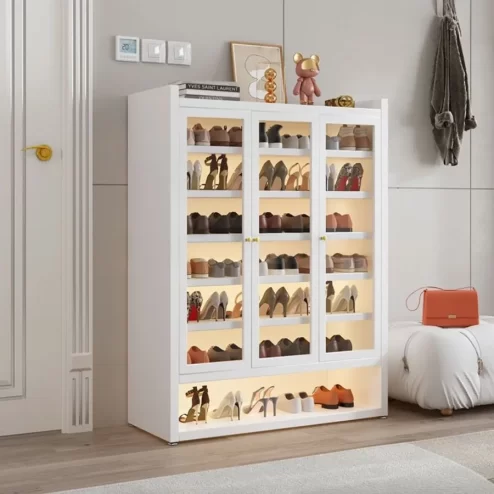 Mẫu tủ giày dép cánh kính nhiều ngăn T-5519 An Phát Home