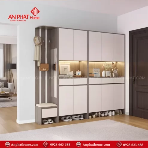 Mẫu tủ giày dép gỗ công nghiệp T-5523 An Phát Home