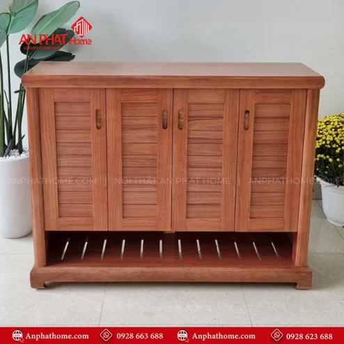 Mẫu tủ giày gỗ tự nhiên đẹp T-5521 An Phát Home