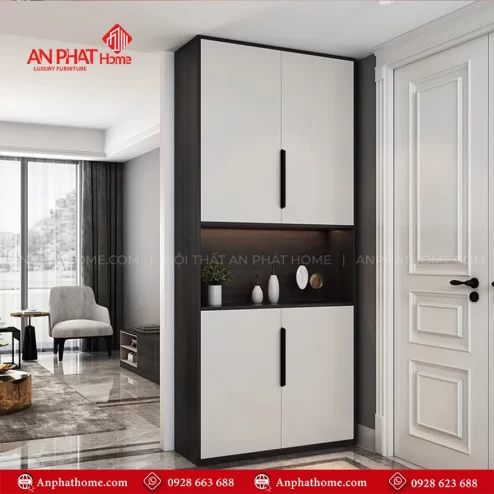 Mẫu tủ giày kịch trần bằng gỗ MDF T-5520 An Phát Home