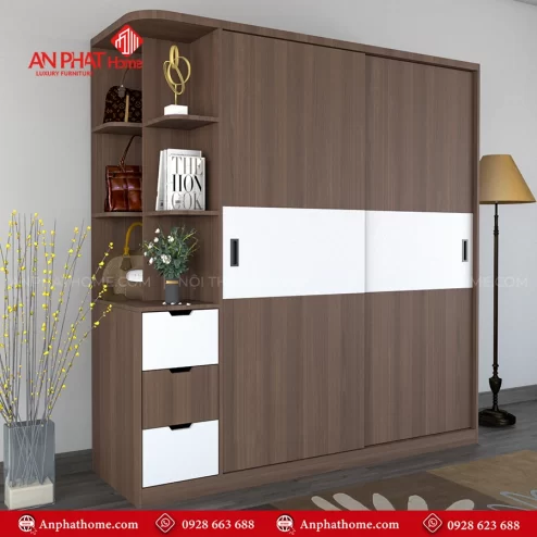 Mẫu tủ quần áo trong phòng ngủ hiện đại