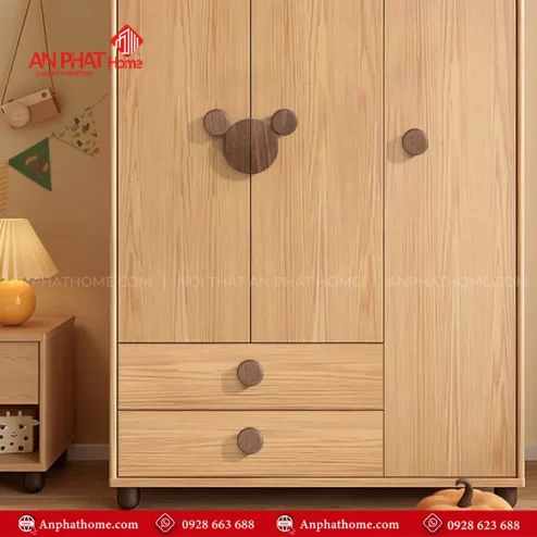 Tủ quần áo gỗ cho trẻ em
