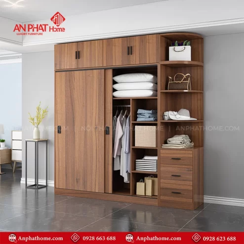 Mẫu tủ quần áo gỗ MDF giá rẻ TA-706 An Phát Home