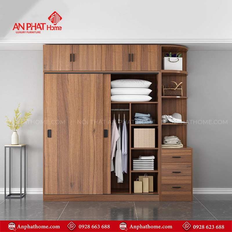 Mẫu tủ quần áo gỗ MDF giá rẻ TA-706 10 Mẫu tủ quần áo trong phòng ngủ hiện đại