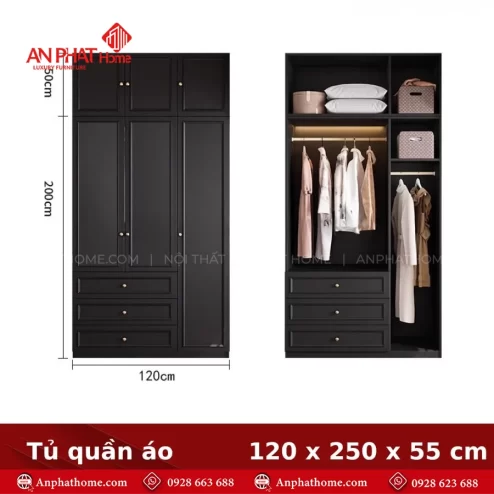 Mau tu quan ao go cong nghiep dep hien dai TA 670 10