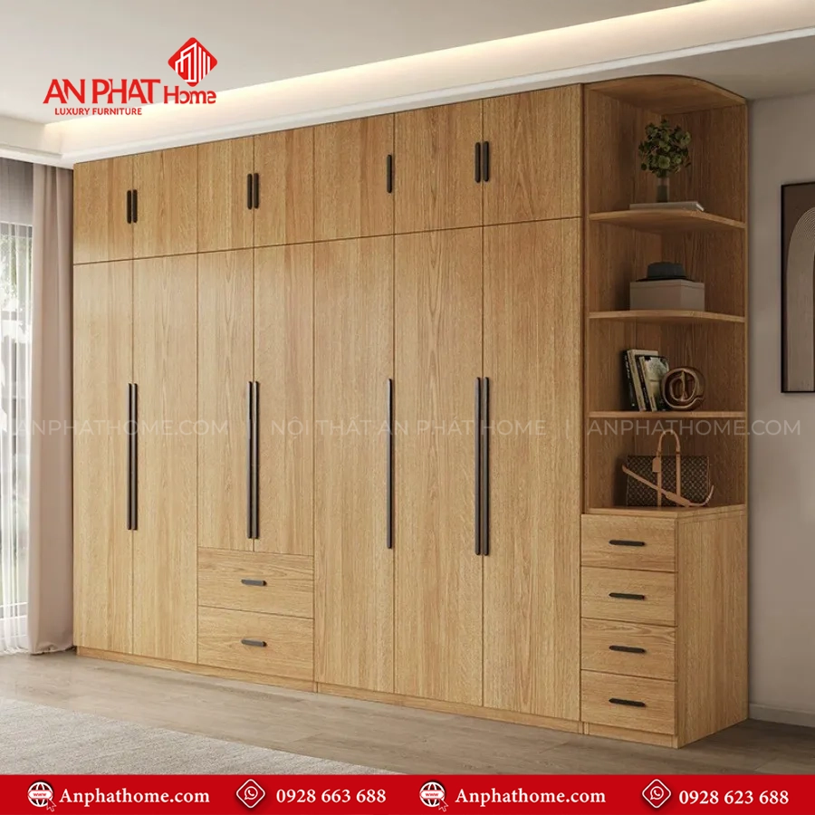 Mẫu tủ quần áo gỗ công nghiệp hiện đại TA-679 10 Mau tu quan ao go cong nghiep hien dai TA 679 3
