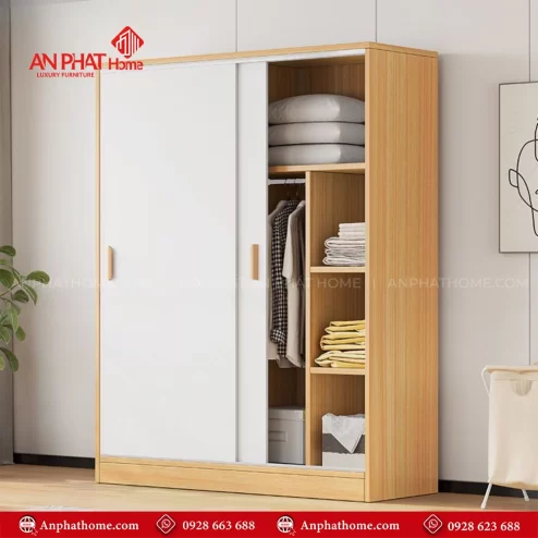 Mẫu tủ quần áo hiện đại cánh lùa cao cấp TA-710 An Phát Home