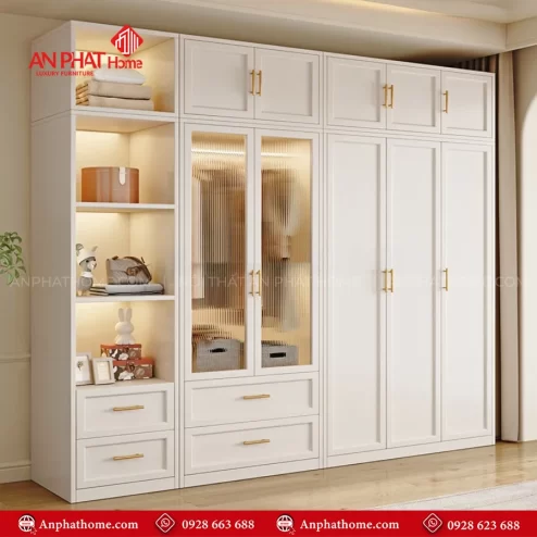 Mẫu tủ quần áo tân cổ điển đẹp TA-675 An Phát Home