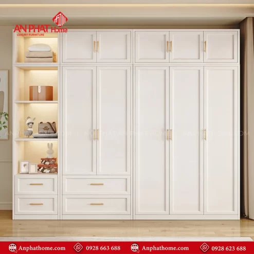 Tủ quần áo kịch trần hiện đại