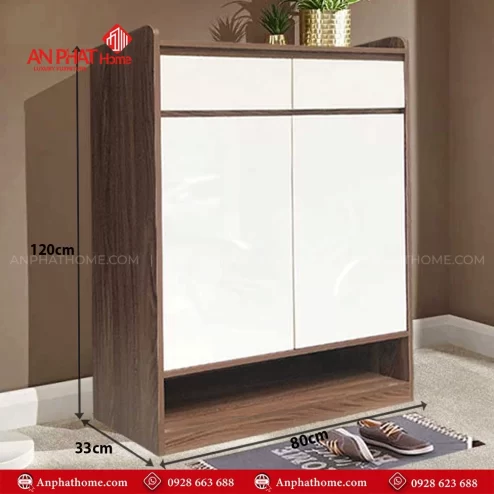 Tủ giày đẹp bằng gỗ công nghiệp