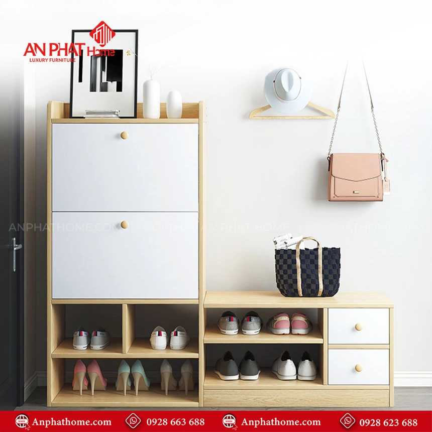 Tủ đựng giày dép gỗ T-5500 15 Tủ đựng giày dép gỗ T-5500 An Phát Home