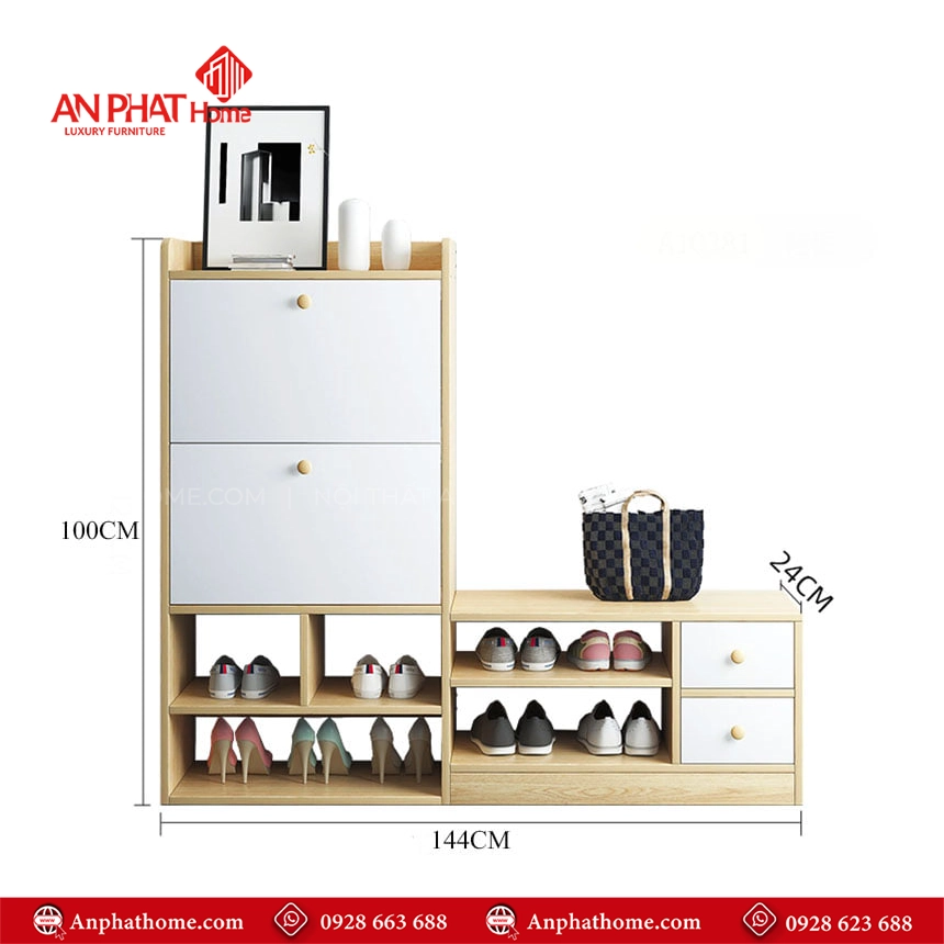 Tủ đựng giày dép gỗ T-5500 21 Tu dung giay dep go T 5500 8