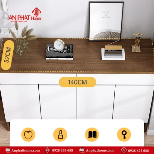 Tủ đựng giày gỗ thiết kế thanh lịch T-5496 An Phát Home