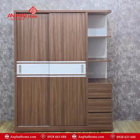 Tủ quần áo cánh lùa hiện đại TA-687 An Phát Home