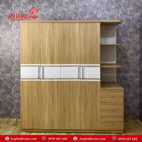 Mẫu tủ quần áo gỗ đẹp hiện đại