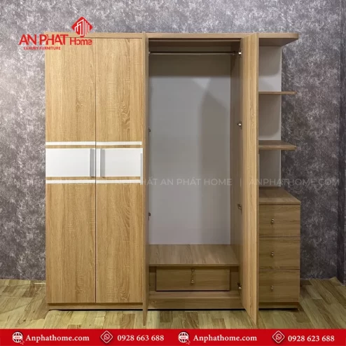 Tu dung quan ao 4 canh nhieu mau TA 686 6