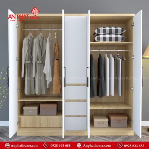 Thiết kế tủ quần áo cho phòng ngủ nhỏ