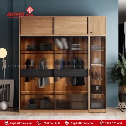 Tủ đựng quần áo cánh kính cao cấp TA-695 An Phát Home