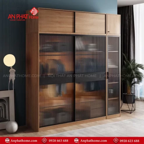 Tủ quần áo cánh kính đẹp hiện đại