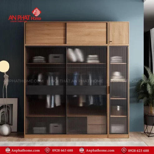 Mẫu tủ quần áo gỗ đẹp hiện đại