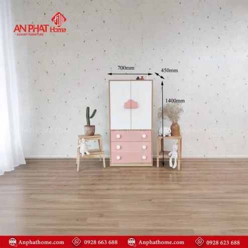 Tu dung quan ao cho be gai dep mat TA 634 4