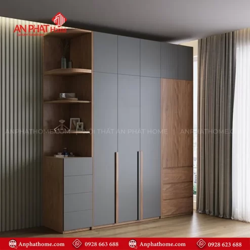 Tủ đựng quần áo gỗ ép đẹp hiện đại TA-690 An Phát Home