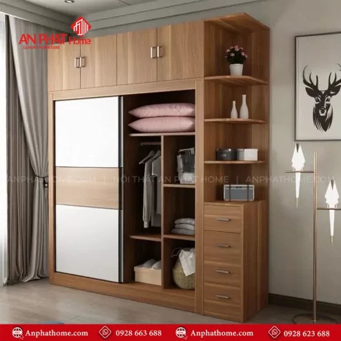 Tủ đựng quần áo gỗ hiện đại TA-654 An Phát Home