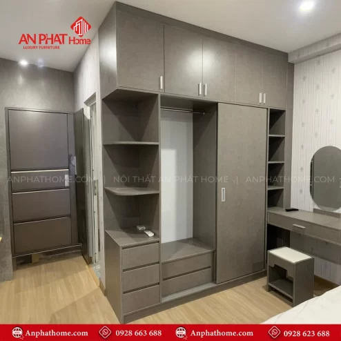 Mẫu tủ quần áo trong phòng ngủ hiện đại