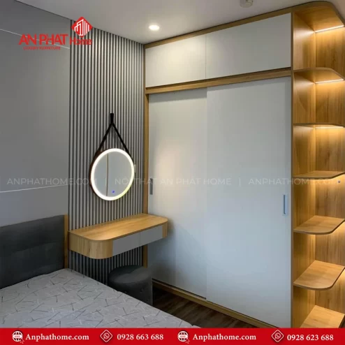 Tủ quần áo hiện đại cửa lùa