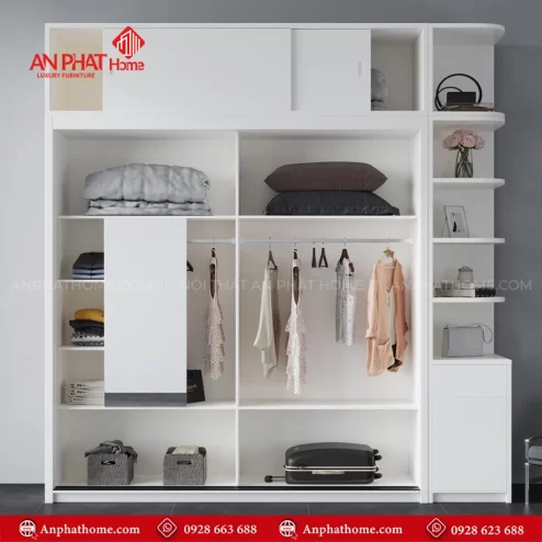 Mẫu tủ quần áo trong phòng ngủ hiện đại