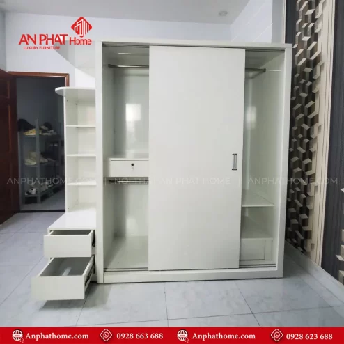 Mẫu tủ quần áo cánh lùa 2 cánh