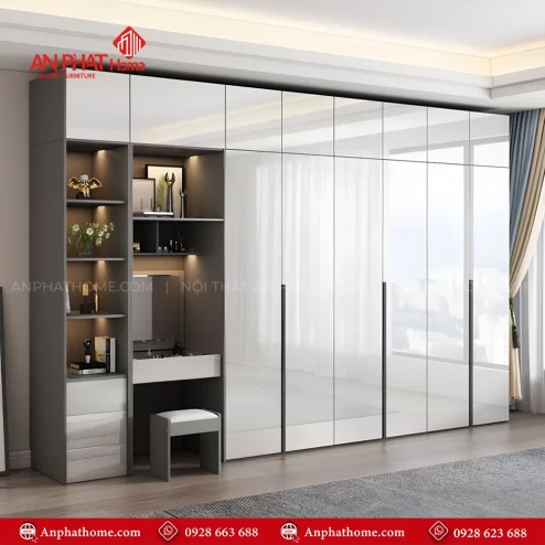 Tủ đựng quần áo kết hợp bàn trang điểm đẹp mắt TA-709 An Phát Home