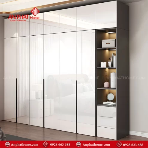 Mẫu tủ quần áo trong phòng ngủ hiện đại