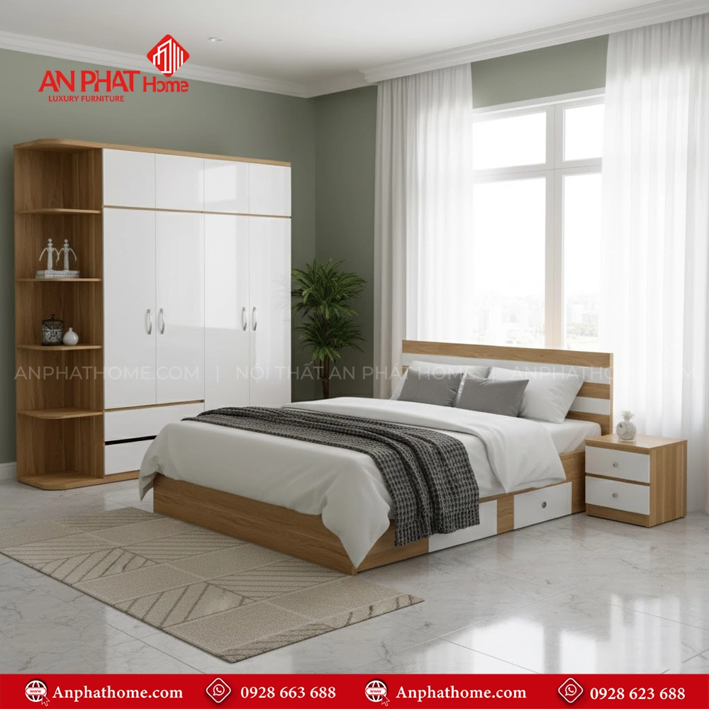 Tủ đựng quần áo tiện lợi TA-604 3 Tủ đựng quần áo tiện lợi TA-604 An Phát Home