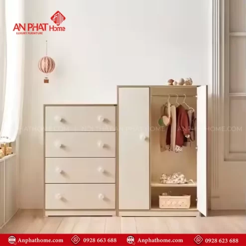 Tủ đựng quần áo trẻ em đẹp TA-638 An Phát Home