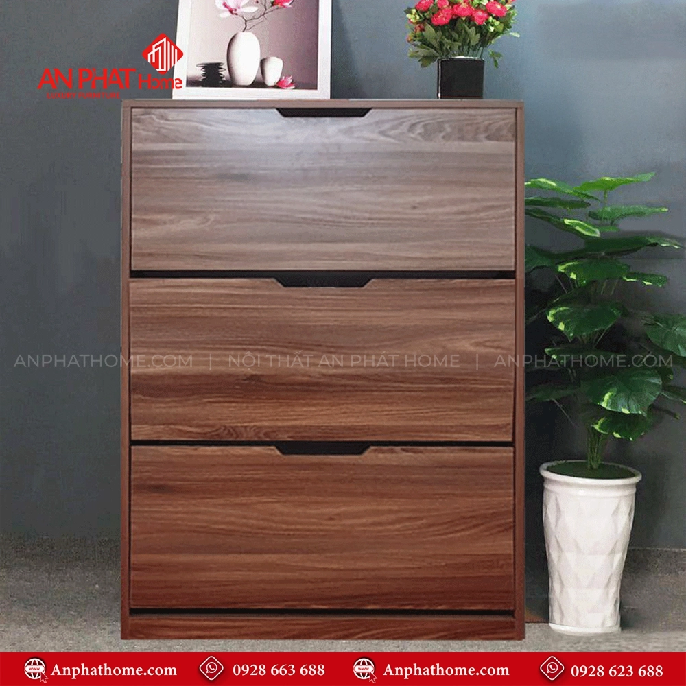 Tủ giày bằng gỗ nhỏ gọn T-5504 7 Tủ giày bằng gỗ nhỏ gọn T-5504 An Phát Home