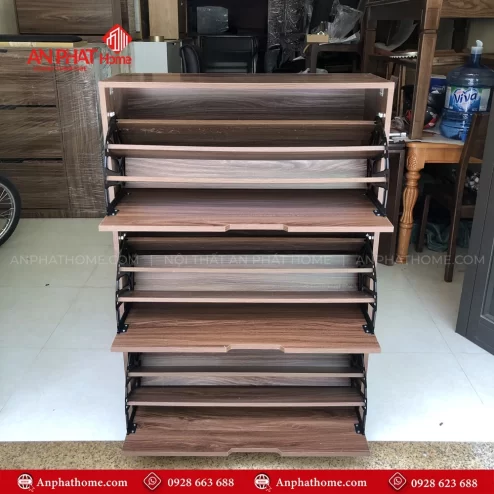 Mẫu tủ đựng giày cánh lật đẹp