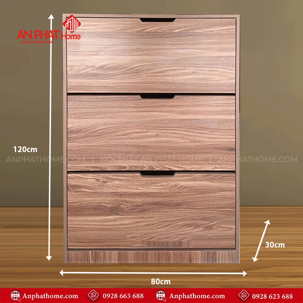 Tủ giày bằng gỗ nhỏ gọn T-5504 9 Mẫu tủ giày cánh lật thông minh