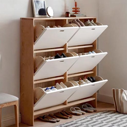 Tủ giày cánh lật thông minh thiết kế hiện đại T-5487 An Phát Home