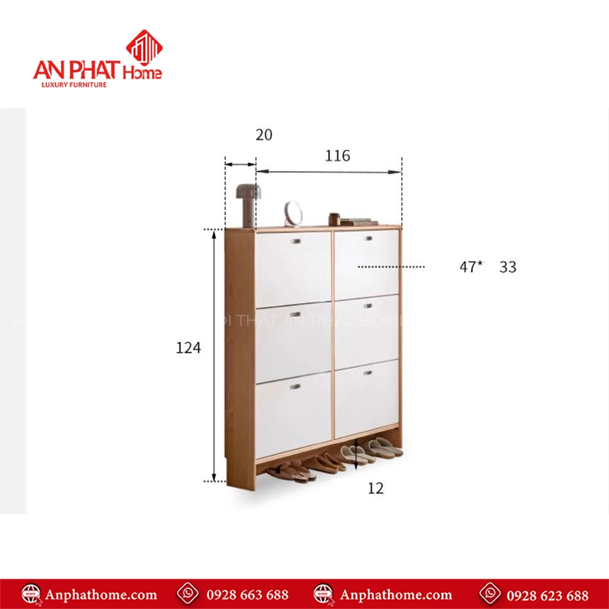 Tủ giày cánh lật thông minh thiết kế hiện đại T-5487 9 Mẫu tủ giày dép bằng gỗ công nghiệp đẹp