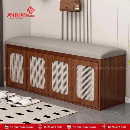 Tủ giày dạng ghế bằng gỗ công nghiệp T-5481 An Phát Home