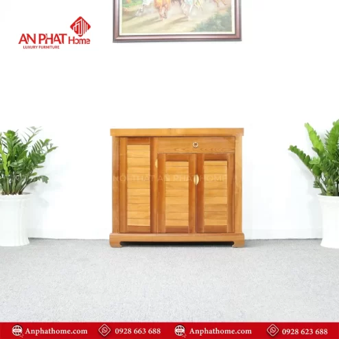 Tủ giày gỗ xoan đào đẹp