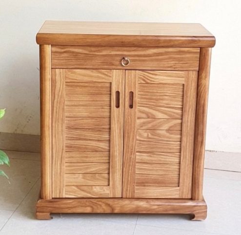 Tủ giày đẹp bằng gỗ tự nhiên T-5518 An Phát Home